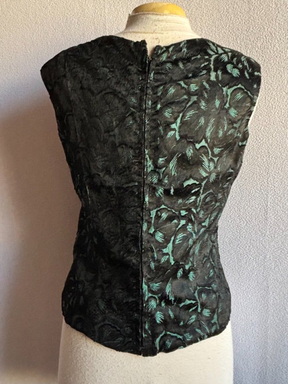 1950s 1960s Brocade Cocktail Set Shell & Jacket - Picture 4 of 16